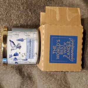 NIB B&BW 3 Wick Candle Fresh Spring Morning
